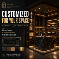 Estante para Vinos Personalizado para Bodega y Sala de Cigarros a Medida, Proyectos de Gabinetes de Vino de Lujo y Gabinetes para Bodega