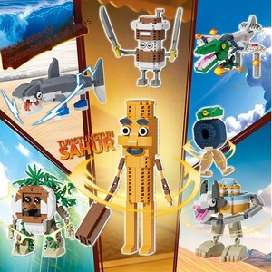 AI Overseas Mountain Sea Sutra Animal Stick Man Tungtungsahur Banana Monkey Abstract Shark Juguete de Construcción de Plástico ABS, Regalo para - Product Image 2