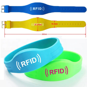 Nhà Máy Giá tùy chỉnh Silicone có thể điều chỉnh <span class=keywords><strong>NFC</strong></span> dây đeo cổ tay QR mã đàn hồi thanh toán Vòng đeo tay cao su <span class=keywords><strong>NFC</strong></span> RFID Silicone dây đeo cổ tay - Product Image 5