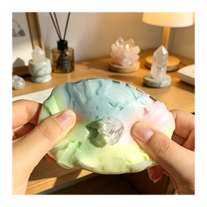 Elegant Clear Stress Ball High Elasticity Maltose <b>Squishy</b> Handcrafted Calming Texture Desktop Companion Pocket Relaxer - Product Image 3