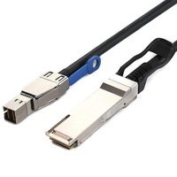 Câble SFF-8644 vers SFF-8436 10 Gbit/s Mini SAS HD vers QSFP+ 0,8 m pour stockage serveur