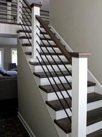 Style Simple En Gros Meilleure Qualité Creux Escalier Rond Balcon En Fer Forgé Balustrades Main Courante pour Intérieur