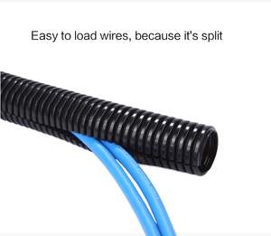 Jiaen 100ftブラック1/4インチスプリットワイヤールームチューブコンジット & 継手 - Product Image 5