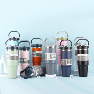 Free Custom logo 30oz With Lid <b>Camping</b> Handle Double Wall Stainless Steel Coffee <b>Mug</b> Tumblers Wholesale Bulk - Product Image 6