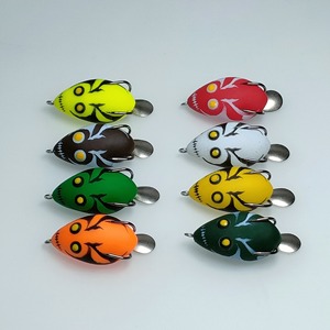 Esca Artificiale Galleggiante Bionica in Acciaio Inossidabile per Pesca a Trofeo, 4cm/6g, Multicolore, per Blackfish - Hot Ghost Face Thunder Frog Lure - Product Image 4