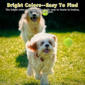 Jouets à mâcher pour chiens personnalisés avec logo, écologiques, en gros, balles de tennis en caoutchouc pour animaux de compagnie, jouets interactifs pour chiens - Product Image 6