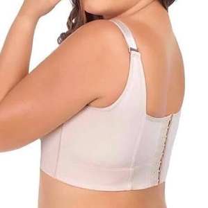 Soutien-gorge de <span class=keywords><strong>sport</strong></span> sans fil de grande taille pour femmes décoration florale sans couture sous-vêtement rembourré solide soutien-gorge push-up gratuit <span class=keywords><strong>Femme</strong></span> - Product Image 2