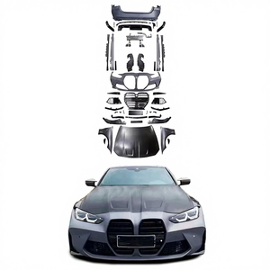 Kit de conversion 1:1 M4 Wide pour pare-chocs extérieur, calandre, ailes et échappement, style M4, pour <span class=keywords><strong>BMW</strong></span> <span class=keywords><strong>Série</strong></span> <span class=keywords><strong>4</strong></span> G22 G26 <span class=keywords><strong>2023</strong></span> - Pièces automobiles - Product Image 1