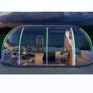 Wholesale Outdoor Bubble house Camping stargazing Dome Transparent PC Tent Trade Show pod Living Hotel