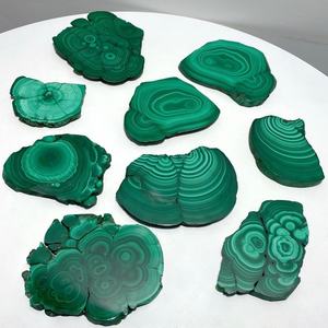Offre Spéciale : Tour en dalle de malachite verte mystérieuse, pierres naturelles, artisanat en cristal Feng Shui pour la guérison - Product Image 6