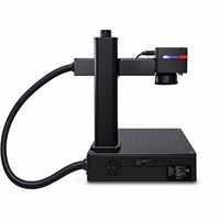 Nouvelle machine de marquage laser à fibre portable refroidie par air CNC 20W 30W 50W DXF pour coques de téléphone, composants électroniques, logo, code QR