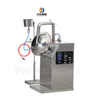 Machine de recouvrement et d'enrobage électrique automatique pour bonbons gélifiés, fèves de cacao, dattes, fruits secs, amandes et chocolat