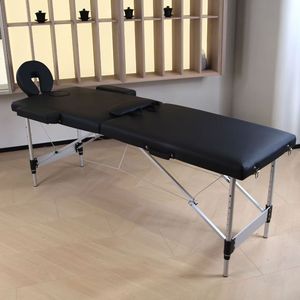 Portable Foldable <b>Double</b>-<b>Folding</b> Beauty Massage Table with Aluminum Frame 250kg Load Capacity Spa <b>Bed</b> for Beauty Salon - Product Image 2