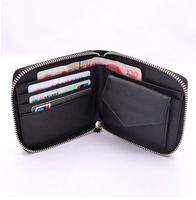 Dompet Ritsleting Kecil Uniseks Kustom Mewah Dompet Koin Kartu Kunci Sublimasi Dompet Kulit Ritsleting Kosong