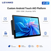 Layar Sentuh Android 22 Inci untuk Dapur, Monitor Pemrosesan Pesanan Restoran yang Dipasang di Dinding untuk Restoran
