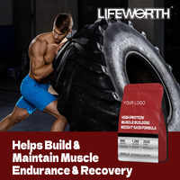 LIFEWORTH Poudre de protéines pour gain de poids sérieux Vitamine C Zinc et vitamine D pour le soutien immunitaire