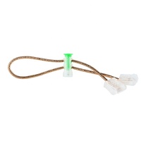 Verrou de cordon cylindrique transparent coloré de haute qualité à 2 trous, embout à ressort, bloque-cordon réglable en plastique