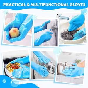 160g Silicone Dog Bathing Grooming Gloves with High Density Teeth for Massage and Hair Removal Brush - Product Image 3