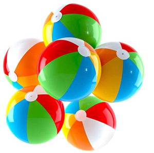 Große Strand bälle für Kinder, 39 "Pools pielzeug Aufblasbare Strand bälle-Verdickte Regenbogen farbe mit hoher Luftdicht heit, Strands pielzeug für Erwachsene - Product Image 4