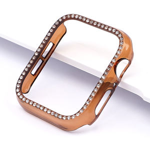 Housse de protection d'écran en diamant Bling pour <span class=keywords><strong>Apple</strong></span> IWatch Series 6/5/4/<span class=keywords><strong>SE</strong></span> boîtier de montre femme 40mm 44mm <span class=keywords><strong>coque</strong></span> de protection - Product Image 1