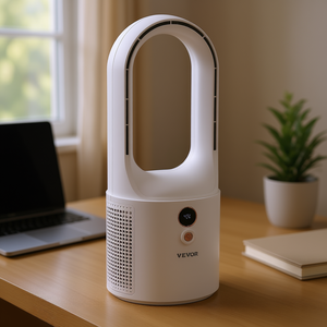 Ventilador de escritorio sin aspas Vevor de 12.99 pulgadas con 6 velocidades, pantalla digital, portátil, para uso en dormitorio u oficina. - Product Image 2