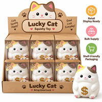Groothandel Jumbo Cookie Kat Spook Eend Pinguïn Squishy Speelgoed TPR Zacht Knijpbaar Draagbaar Fruit Zintuiglijk Fidget Stress Verlichtend Cadeau