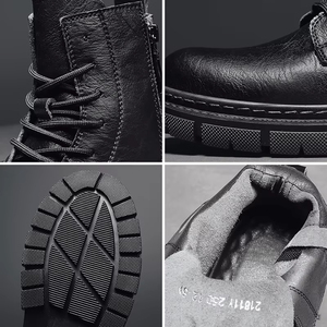 Bottes Martin Confortables et Chaudes à Tige Haute pour Hommes – Style Décontracté, Antidérapantes, Grandes Tailles – Vente en Gros - Product Image 4