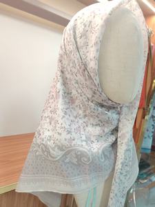 حجاب فوال قطني فاخر مطبوع حسب الطلب وحجاب ماليزي تودونغ باوال وشاح إسلامي - Product Image 5