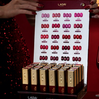 LADAI Nouvelle tendance OEM/ODM Vente en gros 24 couleurs Ensemble de vernis gel pailleté rouge pour salons de manucure professionnels