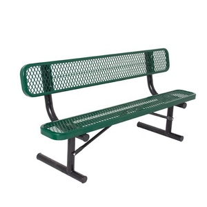 Factory Customized 170 180cm 200cm <b>Outdoor</b> Commercial Park <b>Metal</b> Picnic <b>Tables</b> With Benches LD-OD-017 Hot Dip Galvanized 170 Cm - Product Image 2