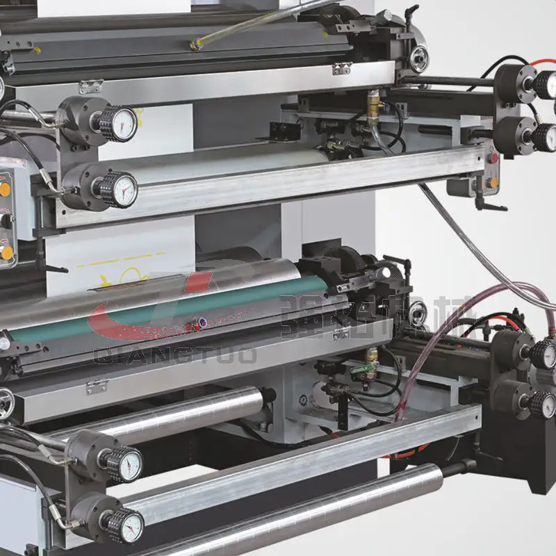 Kertas film plastik empat 4 warna tipe stack tas cangkir flaxograph pencetak mesin cetak harga