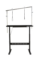 Table de toilettage électrique pour animaux de compagnie avec plateau en acier inoxydable et caoutchouc, réglage de la hauteur par mémoire, faible bruit et respectueuse de l'environnement YM-AW-1