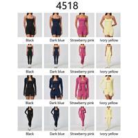 Roregal Offre Spéciale Ensemble Yoga 2 Pièces Effet Seconde Peau pour Femme : Veste Zippée Manches Longues et Legging Court Taille Haute pour Gym et Fitness
