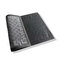 Tapis d'entrée commercial personnalisé en fibre de polyester avec support en PVC pour la maison, l'hôtel, le bureau