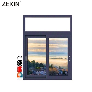 หน้าต่างบานเลื่อนอลูมิเนียมอัลลอยด์ ZEKIN กระจกสองชั้น กันเสียง ดีไซน์ทันสมัย สำหรับบ้านและสำนักงาน เปิดแบบแนวนอน - Product Image 1