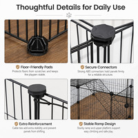 Cage modulaire en fil de fer DIY, enclos empilable pour petits animaux, clôture intérieure pour chiens et chats, vente en gros