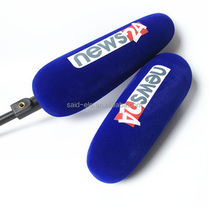 Nepal phát sóng phóng viên Boo M <span class=keywords><strong>Microphone</strong></span> bọt kính chắn gió với kênh logo in shotgun micro với Video Camera - Product Image 4