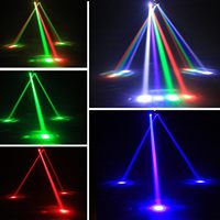 Mini Luz LED RGBW de 80W con 6 Brazos, Efecto Estroboscópico Láser, Cabeza Móvil, DMX512, Activación por Sonido, IP33, AC90-240V, para Discotecas, Fiestas, Clubes y Bares