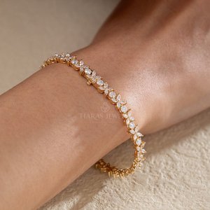 Pulsera de Cadena con Diamantes de Lujo para Mujer, Plata de Ley 925, Ajustable, Joyería Fina, Elegante, Regalo de Moda para Uso Diario y Fiestas - Product Image 3