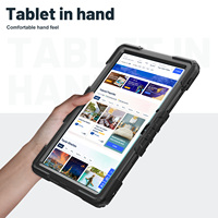 Huawei Matepad SE 11 2024 Tablet için 3'ü 1 Arada Darbeye Dayanıklı Ağır Hizmet Tipi Sağlam Silikon PC Tablet Kılıfı