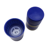 Plástico negro dorado en stock 33*47mm 33*58mm Gin Ron Vodka tapas de botellas plástico no recargable NOPP tapón de rosca para acabado Guala