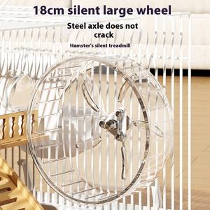 Cage de luxe surdimensionnée pour animaux de compagnie Golden Bear 47 60 fournitures de maison de base solides avec fermeture à bouton pour petits animaux grande Cage en bois - Product Image 2