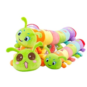 Jouets en peluche doux en forme d'insectes colorés en gros, poupée en peluche, jouets en peluche en coton PP, décoration de cadeau, 70 cm-150 cm - Product Image 1