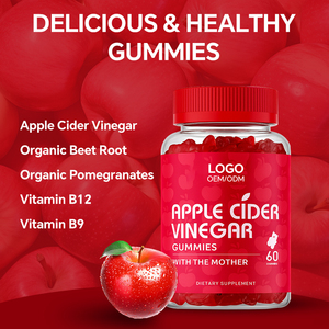 Gomitas de Vinagre de Sidra de Manzana Orgánico, Vitaminas para Adultos, Apoyo a la Digestión, Pérdida de Peso, Sin Azúcar, Certificación Halal, Probiótico, Sangre - Product Image 6