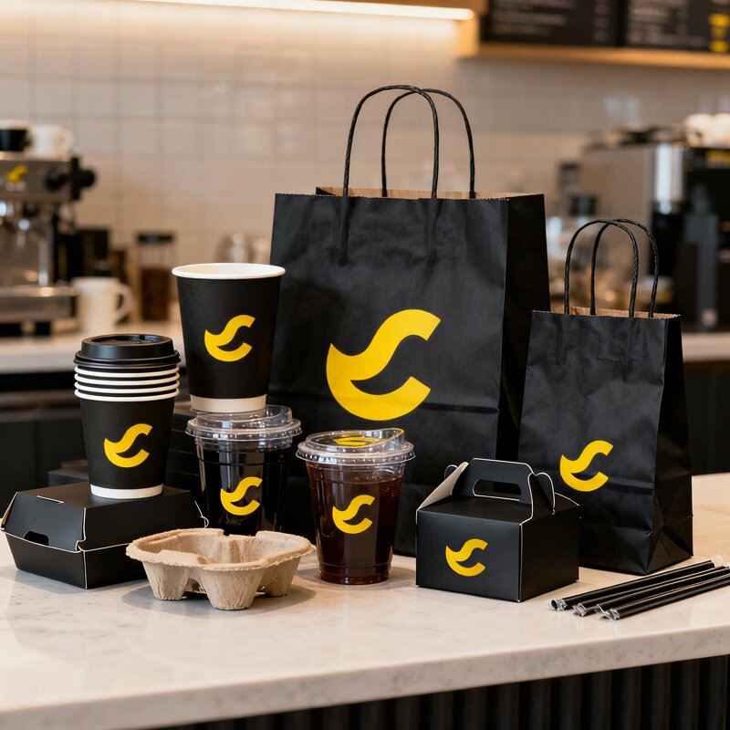 Custom Printed Paper Coffee Cups With Lids, Disposable Double Wall Hot Drink Cups 8oz 12oz 16oz For Coffee Shop & Takeaway