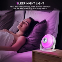 Lampe à LED d'ambiance RVB polychrome pour chambre d'enfant Projecteur de veilleuse Star Galaxy avec télécommande