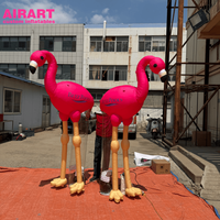 Statues de flamants roses pour idées de fêtes, ballon gonflable mascotte flamant rose pour fête à thème zoo