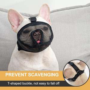 Adjustable Muzzle for Dogs Short Snout Dog Muzzle Anti Biting Anti Barking <strong>Bulldog</strong> Muzzle