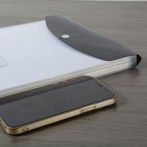 <b>A4</b> High-Capacity Loose Leaf <b>File</b> Bags with 11-Hole Binder Rings, Expandable Button and Label Pockets for School Hom Office - Product Image 3