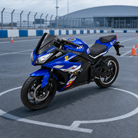 Moto électrique pour adultes de style course, moteur sans balais au lithium de 3000 W, vitesse maximale de 120 km/h, carénage complet, absorption des chocs hydraulique